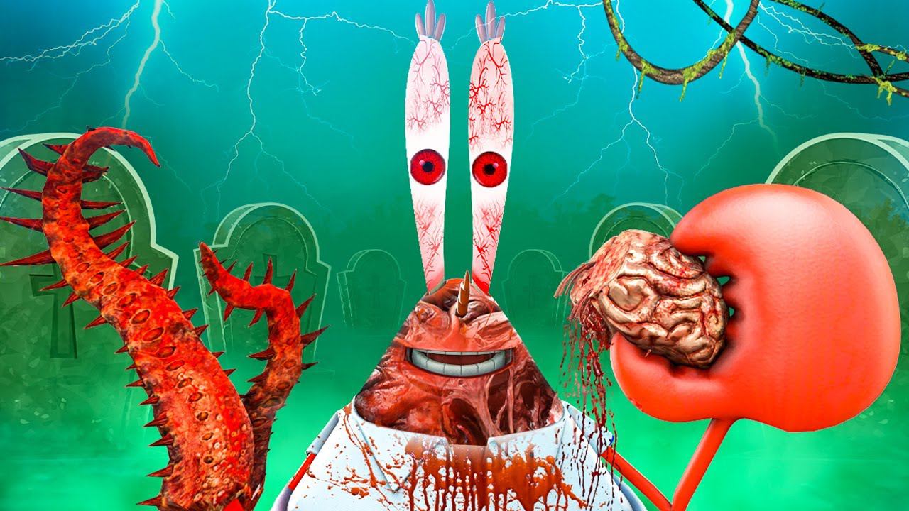 КРАБС ДЕМОН ОХОТИТСЯ НА МЕНЯ! СТРАШНАЯ НОЧЬ НА КЛАДБИЩЕ смотреть онлайн