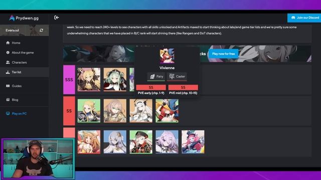 EVERSOUL - MID GAME TIER LIST!!! смотреть онлайн