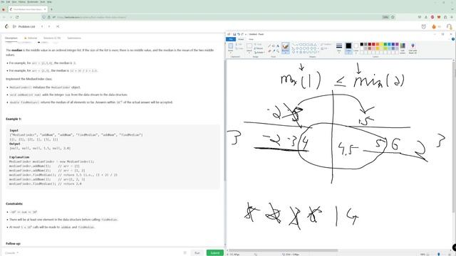 Find Median From Data Stream - LeetCode 295 - Python смотреть онлайн