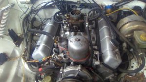 Первый пуск. Двс газ 53, V8 в газ 24,  5.5 литра