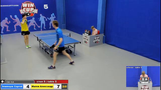 13:30 Земянцев Сергей 2-3 Малов Александр стол 5 ЮГ-2 30.07.20 смотреть онлайн