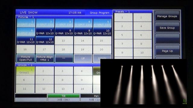 Консоли управления светом STAGE4 серии NEST. Работа с группами приборов смотреть онлайн