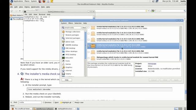 Fedora 13 Nvidia installation смотреть онлайн