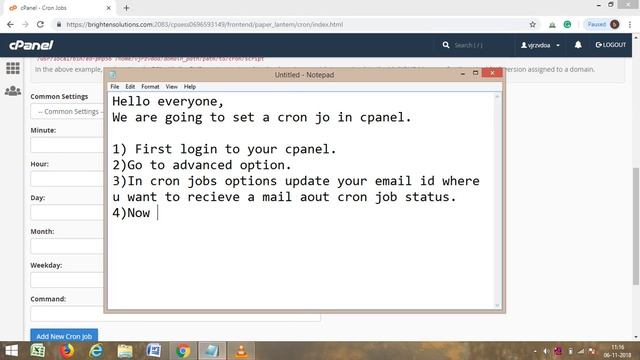 How to set cron job in cpanel linux?? смотреть онлайн