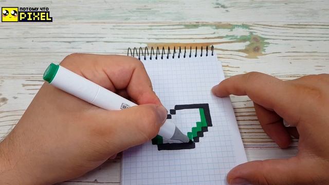 КАВАЙНЫЙ АРБУЗ - РИСУНКИ ПО КЛЕТОЧКАМ ? KAWAII WATERMELON pixel art смотреть онлайн