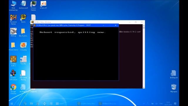 Установка Windows 3.11 для Рабочих Групп на DOSBox на MS-DOS