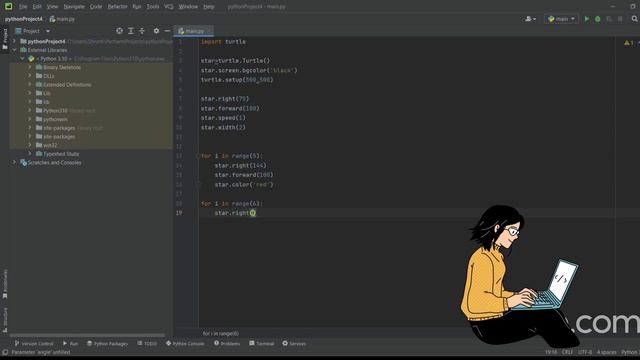 CODE ASMR| Turtle programming in python @Codimee смотреть онлайн