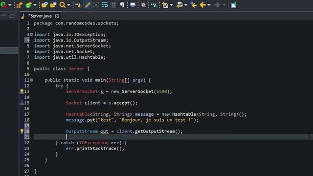 LES SOCKETS JAVA - #1 ENVOYER DES MESSAGES AU CLIENT смотреть онлайн