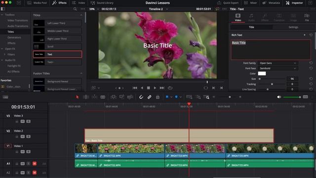 Водяной знак в Davinci Resolve смотреть онлайн