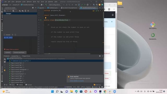 GİTHUB Proje clonlama, Intellij IDEA Push Commit смотреть онлайн