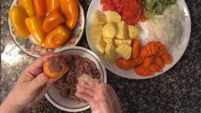 Суп с фаршированным перцем/Do'lma Sho'rva/Stuffed Pepper Soup