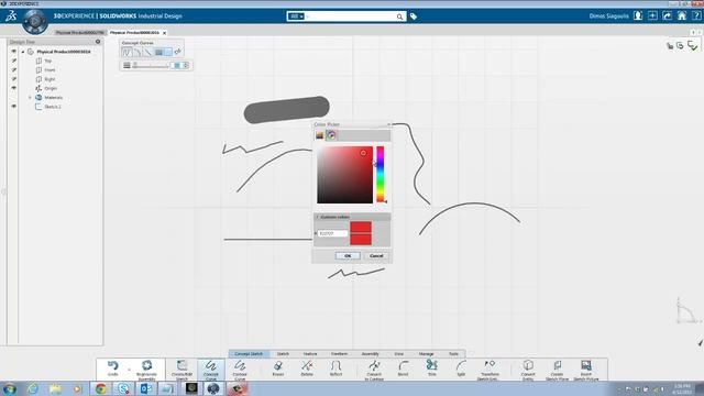 SolidWorks Industrial Design: Concept Sketching (2 of 4) смотреть онлайн
