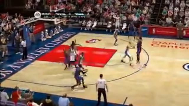 NBA Live 09 - Pick and roll control tutorial смотреть онлайн