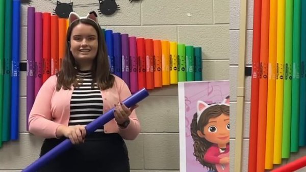 "Hey Gabby" with Boomwhackers ft. TheChromaticMusicTeacher! | GABBY'S DOLLHOUSE