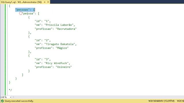 Importar arquivos JSON no SQL смотреть онлайн