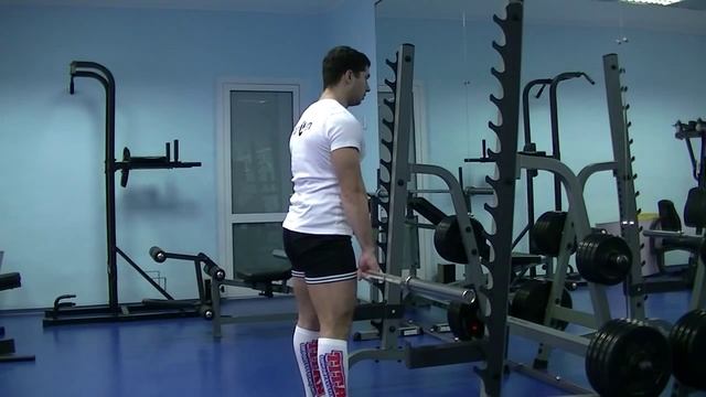 Шраги с гантелями со штангой смотреть онлайн