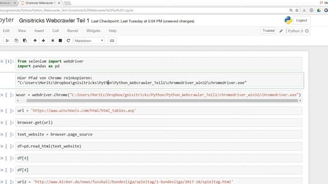 Einführung in einen Webcrawler mit Chrome, Python und Selenium смотреть онлайн