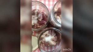 Куриные сердечки с овощами и подливкой. В автоклаве!!!