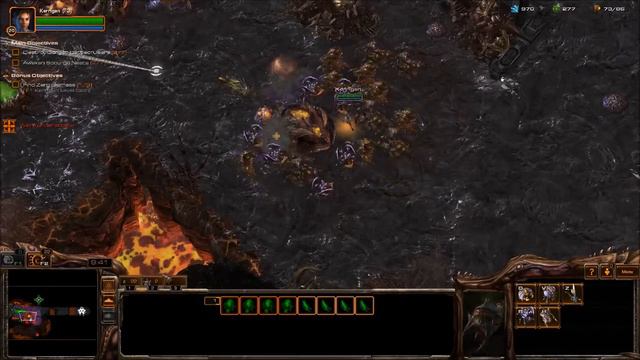 StarCraft 2: Heart of the Swarm - Campaign Playthrough Part 11 (Fire in the Sky, No Commentary) смотреть онлайн