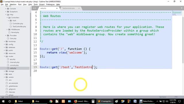 How To Create Controller In Laravel Using cmd | Laravel 5.5 Tutorial | Part 6 смотреть онлайн