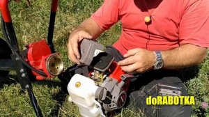 ✅Двигатель с мотокосы на бензобур. 2 способа, как переставить.Первый запуск, бурение лунки.doRABOTK