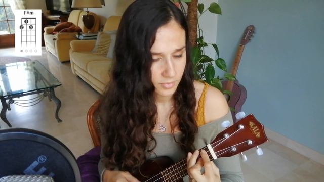 Hongos Ricardo Arjona Ukulele Cover y Play Along Tutorial de acordes смотреть онлайн