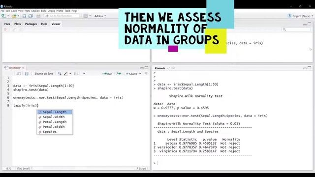 Shapiro-Wilk Test for Univariate and Multivariate Normality in R Using RStudio смотреть онлайн