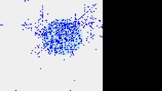 Genesis: genetic algorithm. SFML. Demo смотреть онлайн