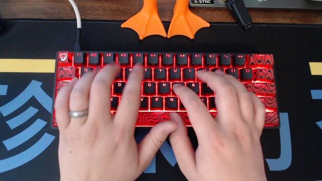 Pewdiepie x Ghost A1 keyboard Typing Test смотреть онлайн