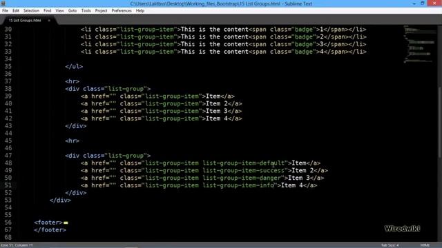Bootstrap 3 #09 Creating List Groups and items смотреть онлайн