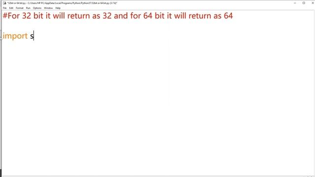 Python Program to Check for 32 bit or 64 bit | Python Programming смотреть онлайн