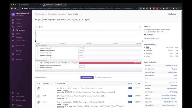 Performance Monitoring: Demo (JavaScript + Python) смотреть онлайн