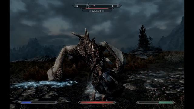 The Elder Scrolls V Skyrim - Dragon fight (Max Settings) 1080p Full HD смотреть онлайн