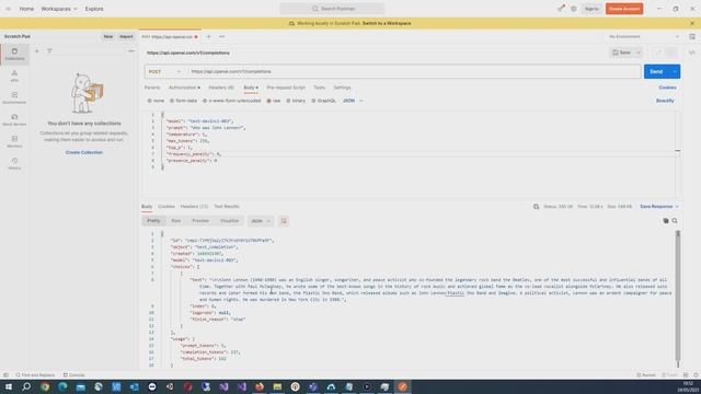 How To: Post a request to OpenAI API (ChatGPT) using Postman смотреть онлайн