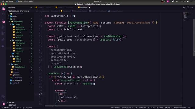 Menu do Stripe com ReactJS | UI Clone #7 смотреть онлайн