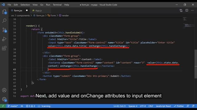 #13 Build React form component | Tutorial For Total Beginner 2021 смотреть онлайн