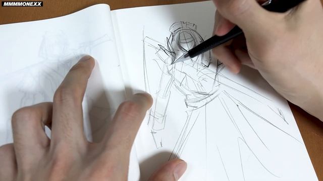 ?? DRAW WITH ME - ANIME 3 POSE [ HOLDING A SWORD ] ?? смотреть онлайн