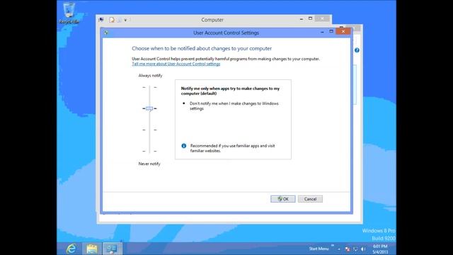 How to disable UAC or User Access Control on Windows 8. смотреть онлайн