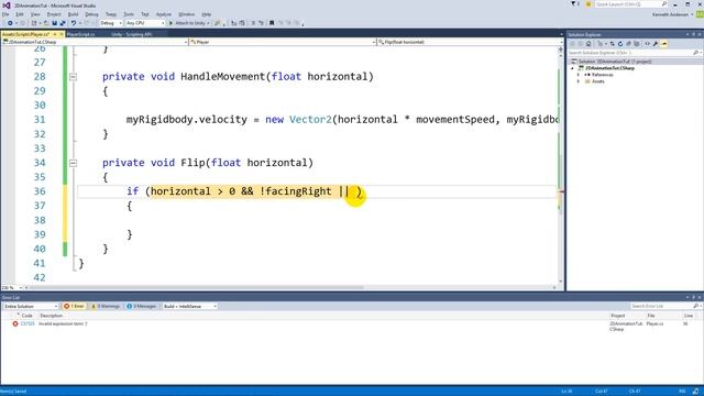 4. Unity 5 tutorial for beginners: 2D Platformer - Flipping the player смотреть онлайн