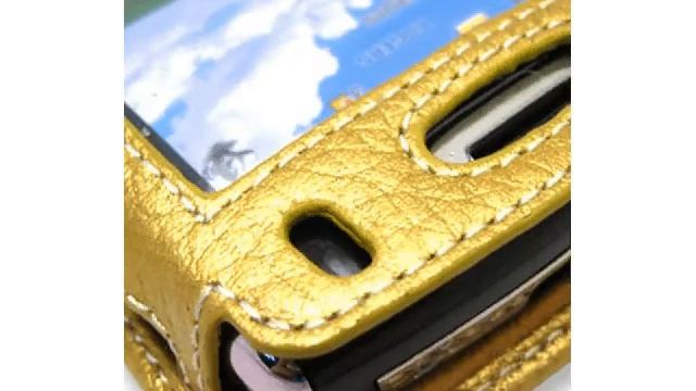 Melkco Tasche Leder Etui cuir ~BlackBerry 8800/8830 Book Type (Gold) смотреть онлайн