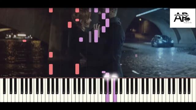 Sting - Stolen Car | Adelina Piano synthesia tutorial смотреть онлайн