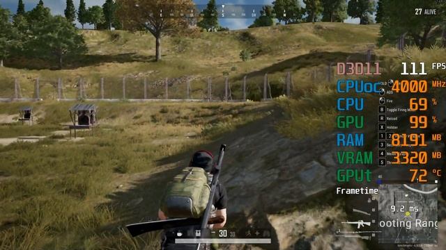AMD Radeon RX 570 -- AMD Athlon 3000G Overclocked --PUBG FPS Test смотреть онлайн
