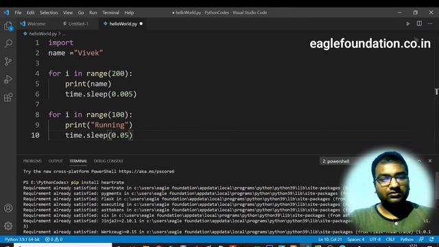How to view the execution of your Python codes | Python fun | Eagle Foundation смотреть онлайн
