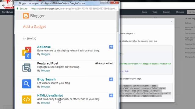 YouTube Subscribe button and Facebook Page plugin on Blogger or website TechShyam смотреть онлайн