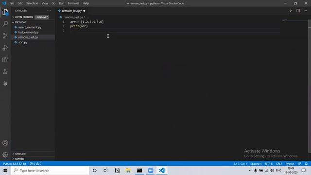 4 Python Array Remove Last Element смотреть онлайн