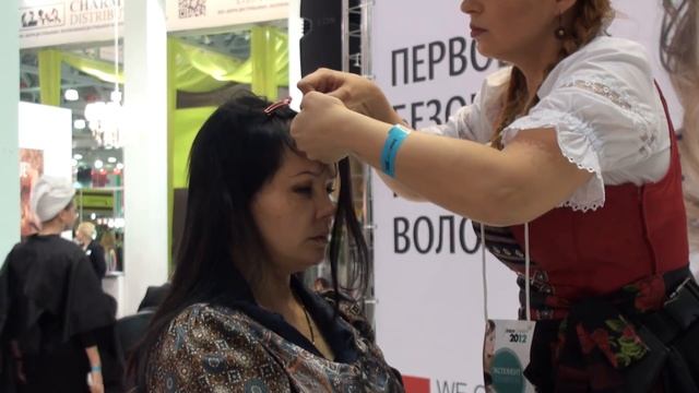 НАРАЩИВАНИЕ ЧЕЛКИ С ПОМОЩЬЮ ПРЯДЕЙ HAIR TALK смотреть онлайн