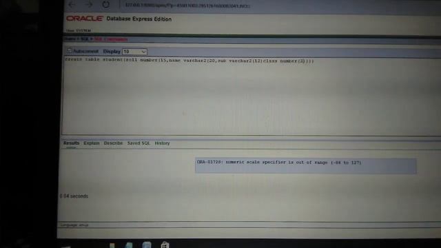 Create Table using Oracle смотреть онлайн