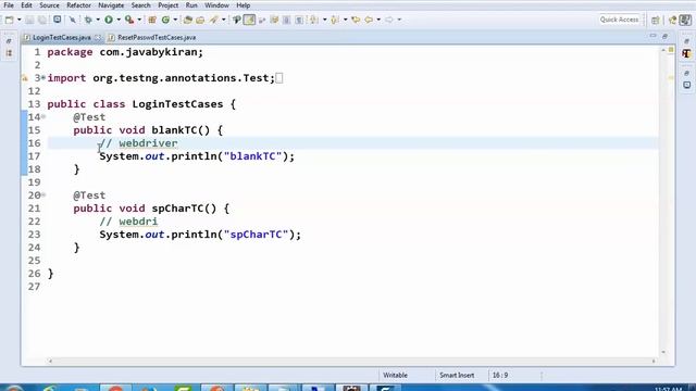 TestNG Part 1 - JAVA BY KIRAN | JAVA | SELENIUM | PYTHON смотреть онлайн