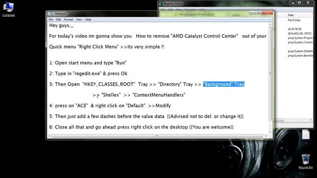 How To Remove AMD Catalyst Control Center From your Right Click Menu смотреть онлайн