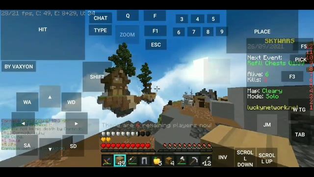 Destroying PC Players On Mobile - PojavLauncher SkyWars смотреть онлайн